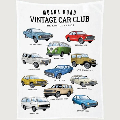 NZ Vintage Car Club Tea Towel