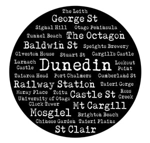 Art Spots (Decal) Medium - Dunedin - black