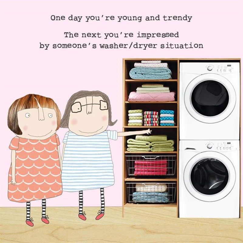 Card - Washer / Dryer Greeting Card Rosie Made A Thing