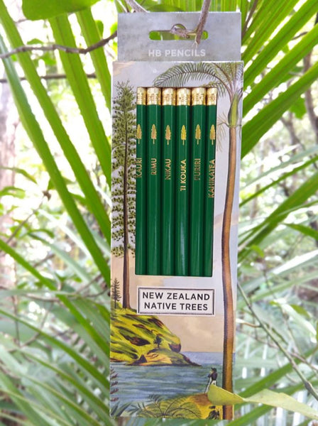 Wolfkamp & Stone - NZ Native Trees 6 Pkt - Pencils