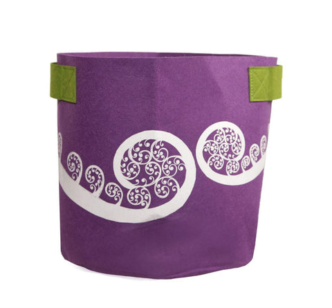 Ponga 7 Gallon Purple & Green Ecofelt Bag