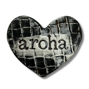 Aroha Woven Heart Tile Wall Art M Ceramics