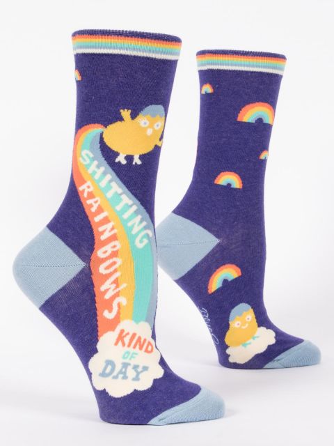 Shitting Rainbows Crew Socks