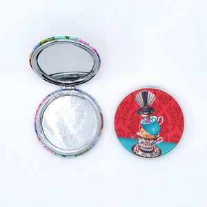 Compact Mirrors Cosmetic Mirror AM Trading Cracking Up