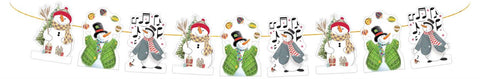 Christmas Garland - Snowmen Live Wires