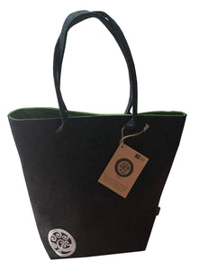 Ponga Green & Grey - Shoulder Tote Bag