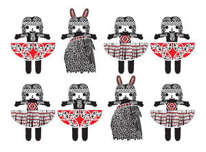 Card - Red Dress Up Rua Penny Stotter - Red Dress Up Rua Greeting Card Penny Stotter