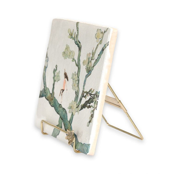 Golden Tile Stand - Flower Tile Stand Storytiles