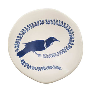 Porcelain Bowl - Blue Tui On White