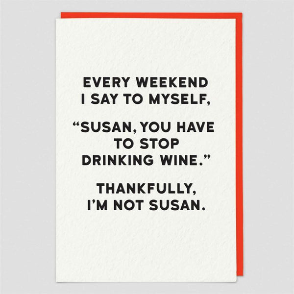 Card - Susan Greeting Card Redback Cards