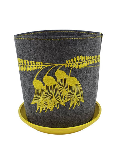 Yellow Kowhai Grey Grow Bag Bag Jo Luping