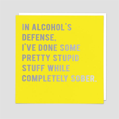 Card -Completely Sober