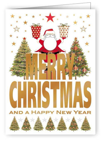 Santa Merry Christmas - Mini Card