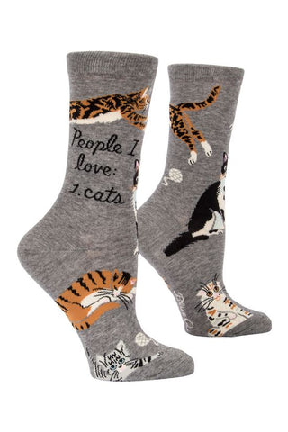 People I Love: Cats Crew Socks