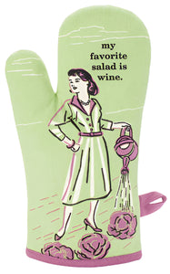 Oven Mitt - My Favourite Salad is Wine - BlueQ - Design Withdrawals