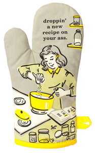 Droppin' A Recipe on Your Ass Oven Mitt