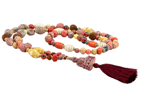 Bayon Necklace By Claycult Necklace Claycult Persian Rose