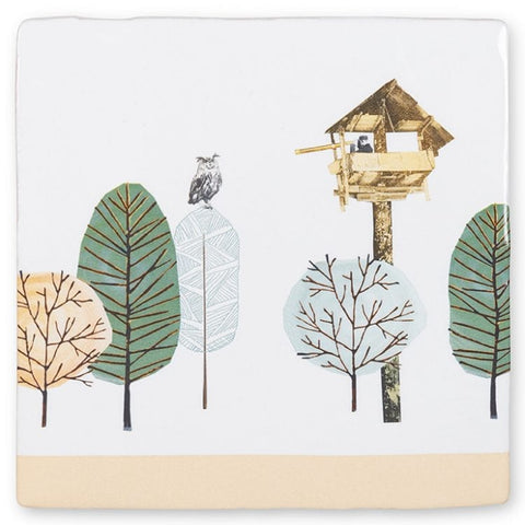 Birdwatcher Ceramic Tile