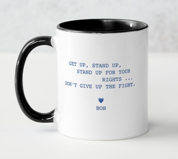 Lyrics Mug - Get Up, Stand Up