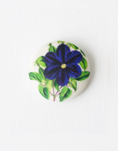 Morning Glory Button Brooch