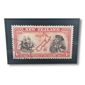 Canvas Print - 1d New Zealand Stamp