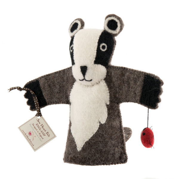 Billie Badger Hand Puppet