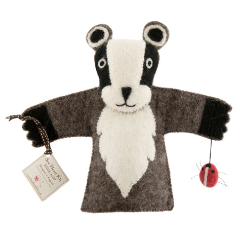 Billie Badger Hand Puppet