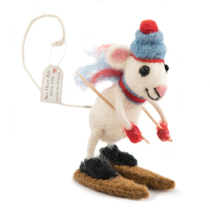 Skiing Felt Mouse