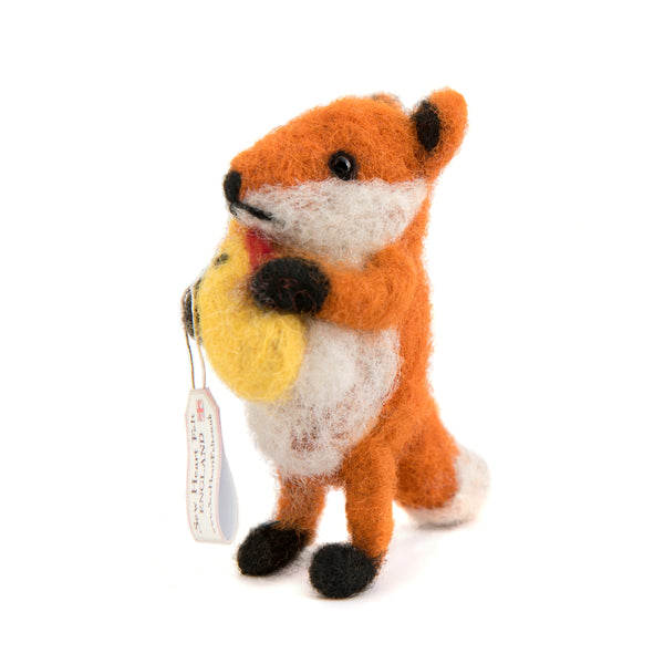 Felt Fox with Chicken