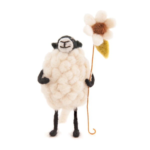 Barbara Sheep with Flower