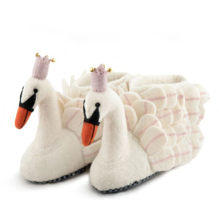 Odette Swan Slippers - Design Withdrawals - Design Withdrawals