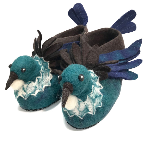 Tui Hand Felted Woollen Slippers