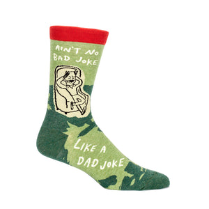 Ain't No Bad Joke Like a Dad Joke - Mens Crew Socks Socks BlueQ