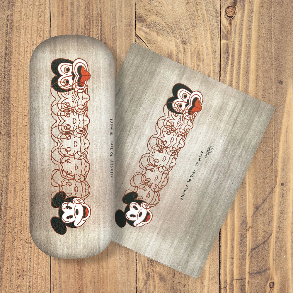 Glasses Case and Lens Cloth Set - Mickey to Tiki Glasses Case 100% NZ