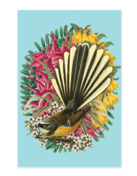 Botanical Fantail - Tea Towel - Design Withdrawals - Design Withdrawals