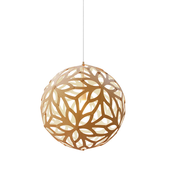 David Trubridge - Floral Pendant Light David Trubridge David Trubridge 400 White One Side