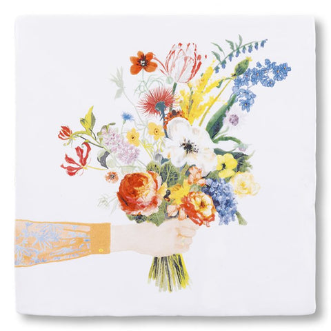 Flowers Say It All Ceramic Tile