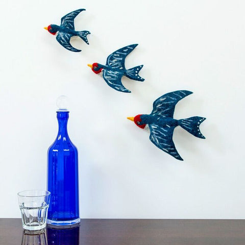 Flying Swallow Wall Trio - Design Withdrawals - Design Withdrawals