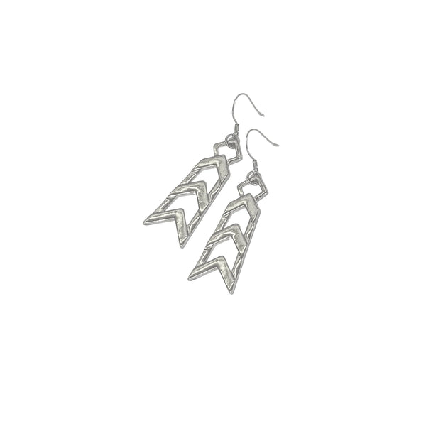 Formation Earrings | Platinum & Gold