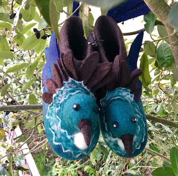 Tui Hand Felted Woollen Slippers - Phizacklea - Design Withdrawals