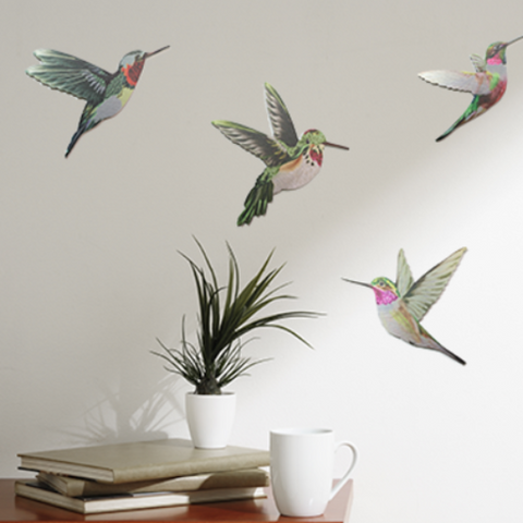 Humming Bird Wall Set