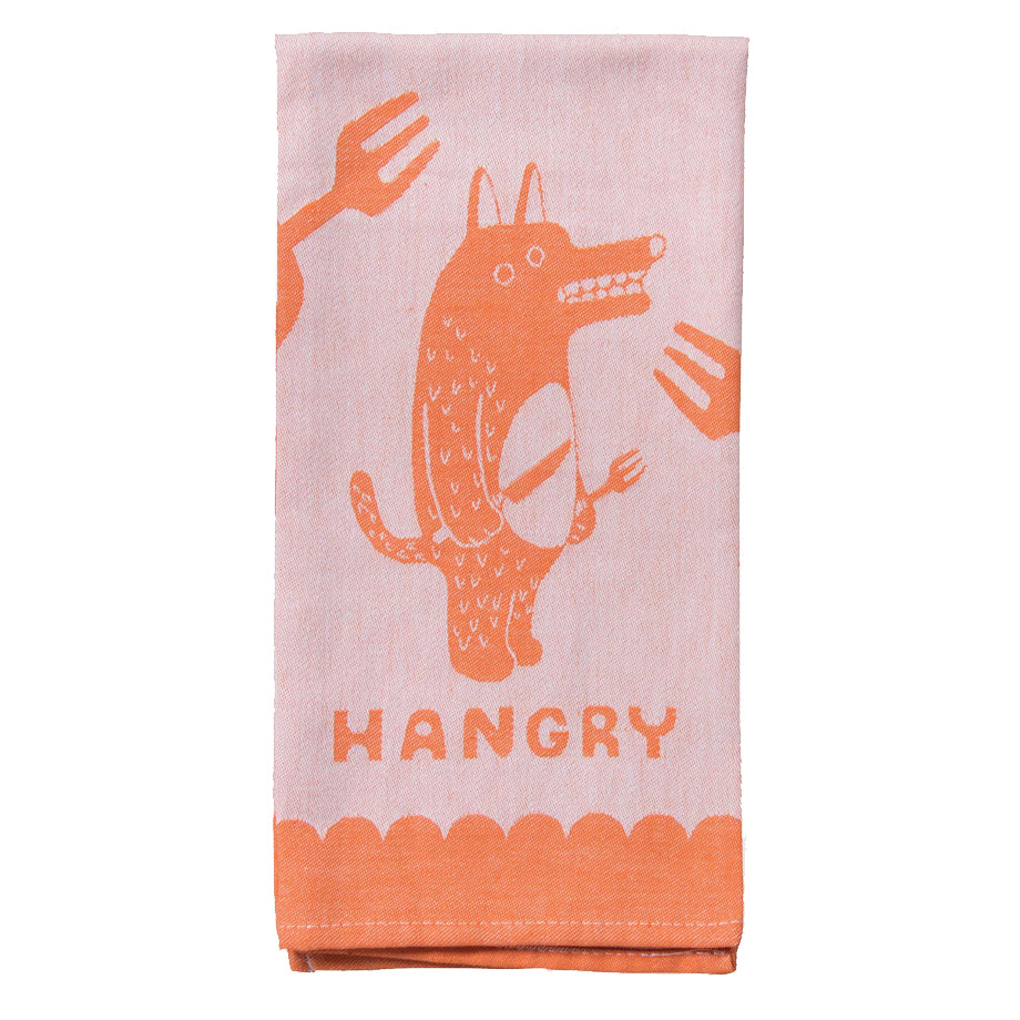 Hangry tea towel