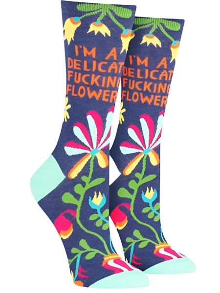 Socks - Delicate Fucking Flower - BlueQ - Design Withdrawals