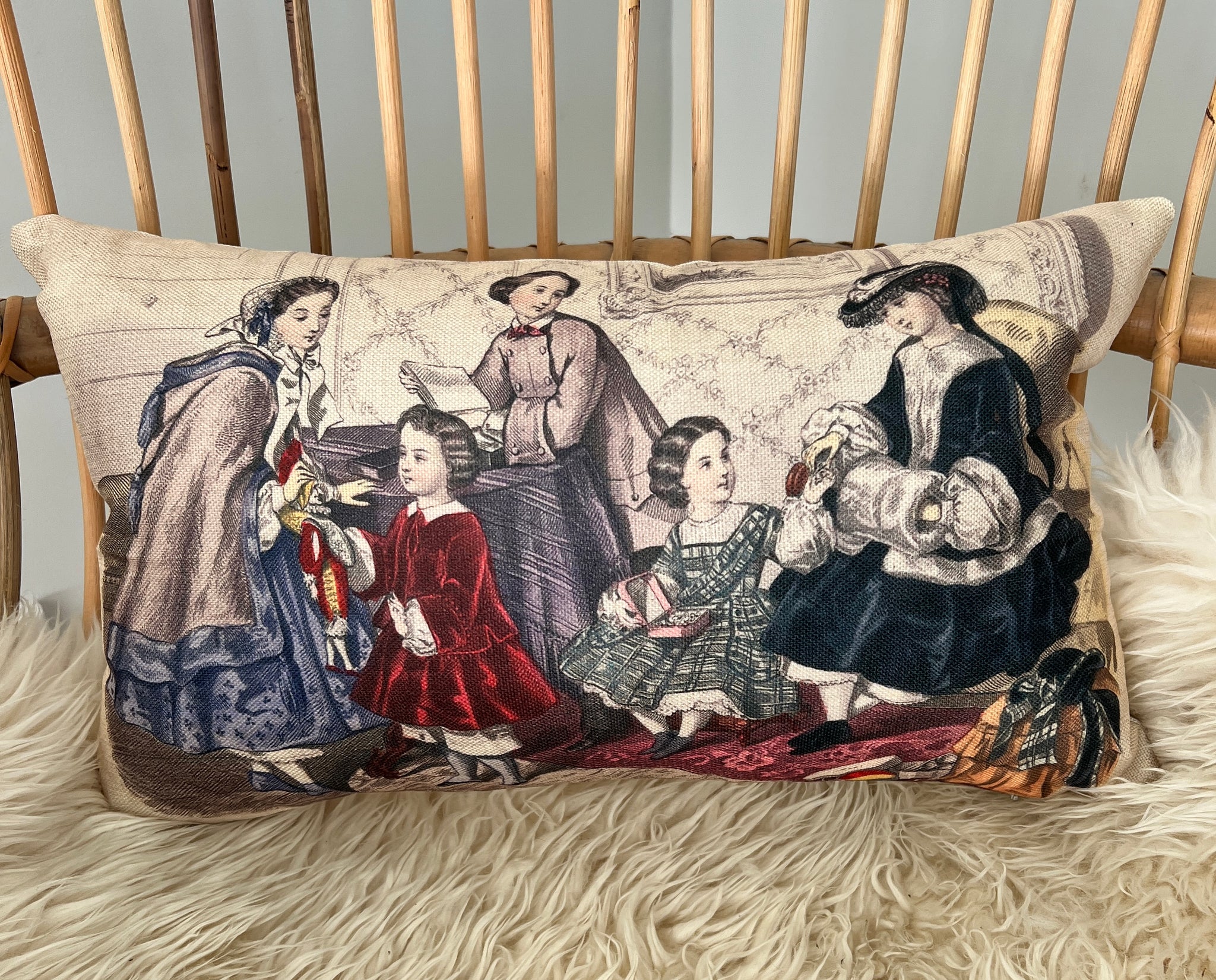 Victorian Ladies Cushion Cover