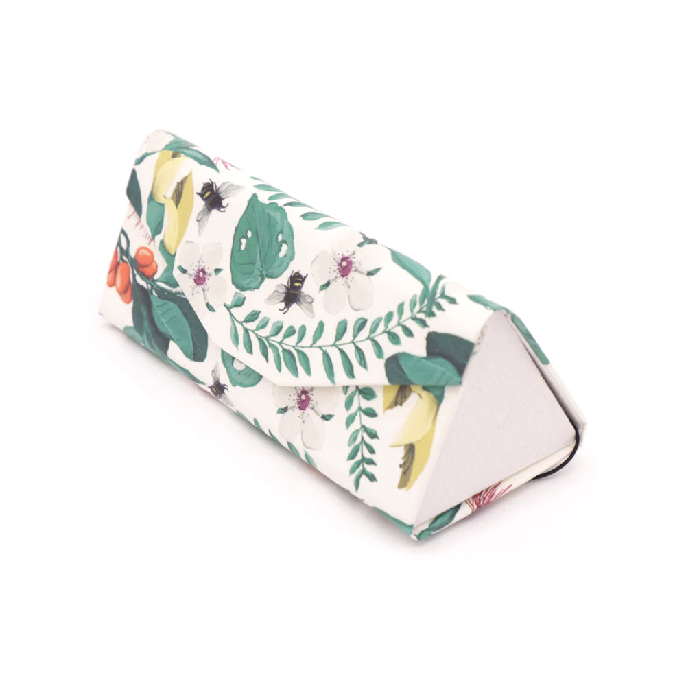 Glasses Case Bees, Floral and Fauna