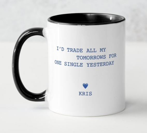 Lyrics Mug - Trade All My Tomorrow