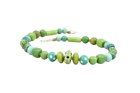 Lala Necklace By Claycult Necklace Claycult Green