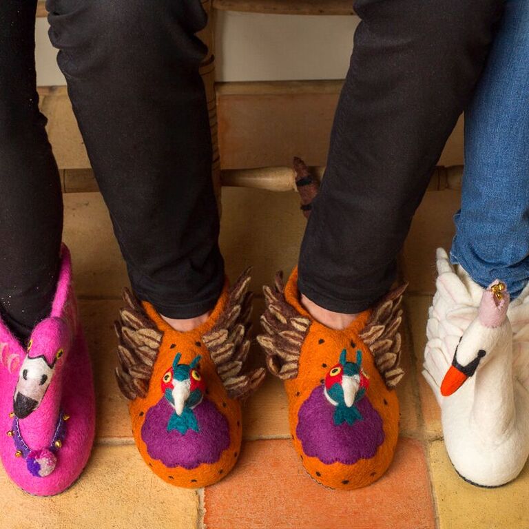 Freddie the Pheasant Slippers