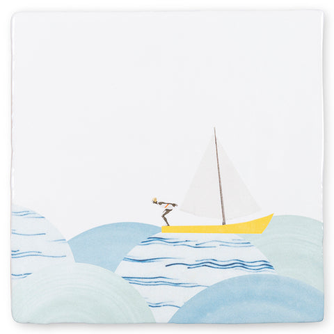 Like a Fish In the Water Ceramic Tile