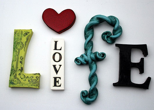 LIFE Ceramic Words Wall Art M Ceramics